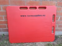 Drijfplank klein rood 90 x 76 x 3 cm inclusief drijfpeddel