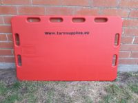 Drijfplank groot rood 120 x 76 x 3 cm inclusief drijfpeddel