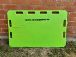 Drijfplank groot groen 120 x 76 x 3 cm inclusief drijfpeddel
