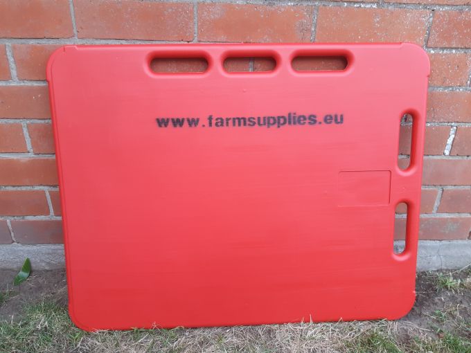 Drijfplank klein rood 90 x 76 x 3 cm inclusief drijfpeddel