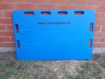 Drijfplank groot blauw 120 x 76 x 3 cm inclusief drijfpeddel